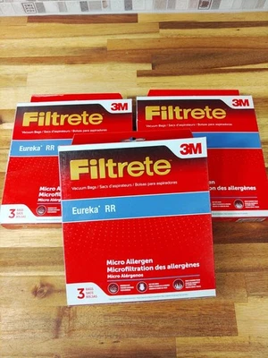 3M Filtrete Eureka RR 3 Vacuum Bags Micro Allergen 67704B New Set Of 3 - Image 1 of 3