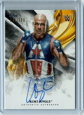 2019 Topps WWE Undisputed KURT ANGLE Auto #140/199 - Image 1 of 2