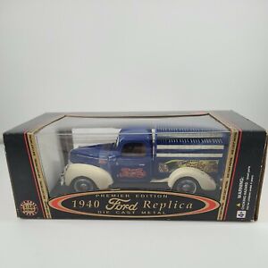 Golden Wheels Premier Ed.1940 Ford Diecast Pepsi Delivery Truck 1:18 scale Blue 