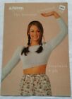 Patons L447. Ladies Crochet Top with or without Sleeves  - Good Used Cond