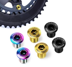 SwishTi Road Bicycle Chainring Titanium Bolts 4pcs for 6800/r8000/r9100 crankset - Picture 1 of 13