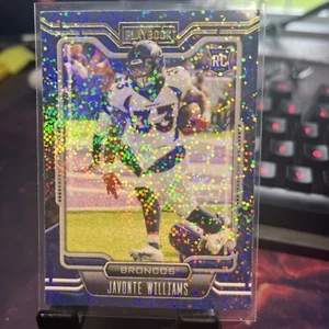 2021 PLAYBOOK SPARKLE RC JAVONTE WILLIAMS DENVER BRONCOS - Picture 1 of 2