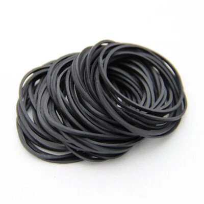 200pcs Tattoo Rubber Bands for Machine Gun Parts Accessories Supply Black - Image 1 of 3
