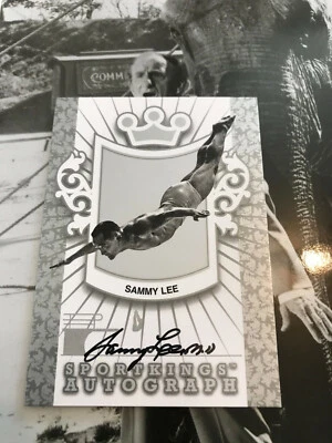Sportkings Serie E 2011 plata A-SL1 Sammy Lee autógrafo olímpico firmado automático   Foto 1 de 2