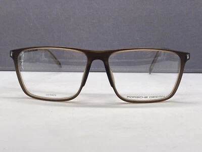 Porsche Brille Herren Braun Grau Rechteckig Titan P 8334 groß XL Vollrand - Bild 1 von 4