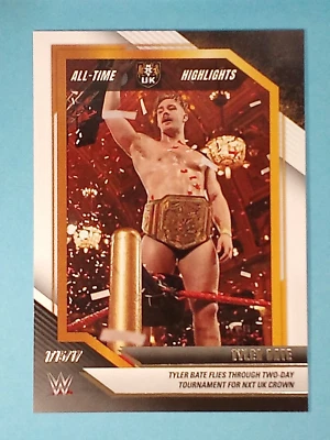 2022 Panini WWE NXT All-Time NXT Highlights Tyler Bate #9 - Image 1 of 2