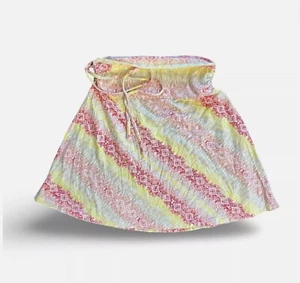Patagonia Womens  Pink Orange Yellow A-line Tie Skirt Golf Tennis Size Small - Picture 1 of 4
