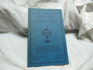 Manual Ruth Webb Lee 1946 patrones de vidrio prensado estadounidenses tempranos exc. Estado. - Imagen 1 de 8