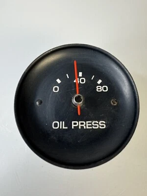 6464854 OEM 1977 Chevrolet Corvette 80 PSI manómetro de presión de aceite probado Foto 1 de 4