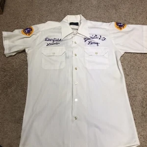 Camisa vintage años 70 puntada de cadena abotonada de leones talla grande EE. UU. - Imagen 1 de 12