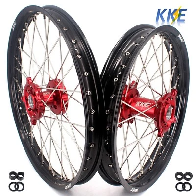 Llantas KKE 21" 19" aptas para Suzuki RMZ250 2007-2024 RMZ450 2005-2024 CNC buje rojo Foto 1 de 4
