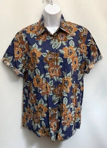 $119 REYN SPOONER x JOE KEALOHA camicia hawaiana donna L floreale tropic resortwear - Foto 1 di 12