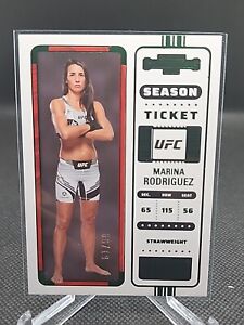 2023 Panini Chronicles Contenders UFC Marina Rodriguez Season Ticket Green /99