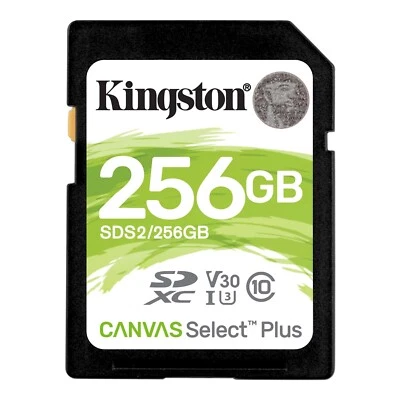 256GB SD Card U3 Memory Card For Canon EOS DSLR Digital Camera Class 10 V30 - Image 1 of 4
