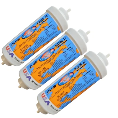 Omnipure K2320-JJ Inline 1M 6" x 2" Postfilter 1/4" 3-PACK - Image 1 of 3