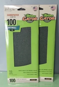 2 x Gator 11 Zoll L x 4,25 Zoll W 100er-Körnung Silicacut Trockenbau Schleifpapier 10er-Pack - Neu - Bild 1 von 1