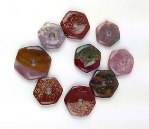 Good Quality 5 Piece Natural Agate Jasper Smooth Loose Cabochons Making Pendant - Picture 1 of 5
