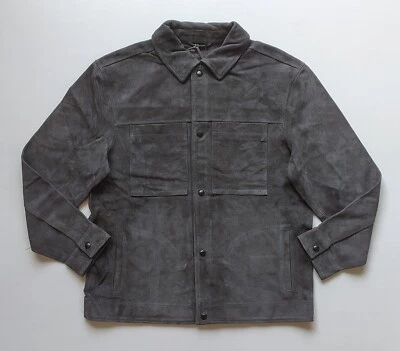 ALLSAINTS Emley Suede Shirt Jacket WORLDWIDE SHIPPING FTP 0740 - Image 1 of 4