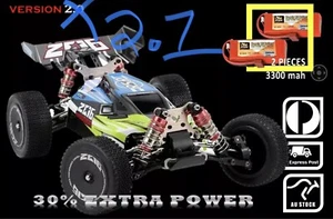 BRUSHLESS Ver. 2.1 w/ 3s 11.1v Lipo Wltoys XKS 144001 RC Car 90km/h 1/14 30%++ - Picture 1 of 12