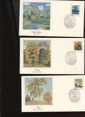 Poland  Stamps  6 FDC Fleetwood  IMPRESSIONS FROM THE WOODLANDS  (mb34 - Image 1 of 3
