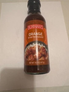 BURMAN'S ORANGE STIR FRY SAUCE  14.5 OZ - 0% FAT - Picture 1 of 4