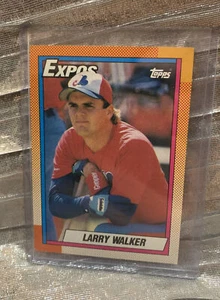 LARRY WALKER 1990 Tops Rookie Card # 757 Mint Condition-Baseball Card - Picture 1 of 7