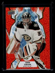 John Gibson 2021 UD Ice Orange #68 Anaheim Ducks - Picture 1 of 2