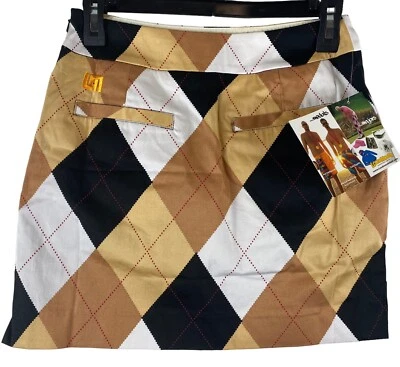 Loudmouth Argyle Nuevo con Etiquetas 0 Golf Tenis Skort Sarga Stretch 26 Caminata Foto 1 de 4