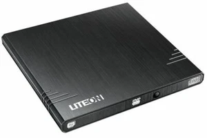 LITE-ON - 8x Ultra Slim External DVD Writer with Link2TV Connectivity, Black - Picture 1 of 1