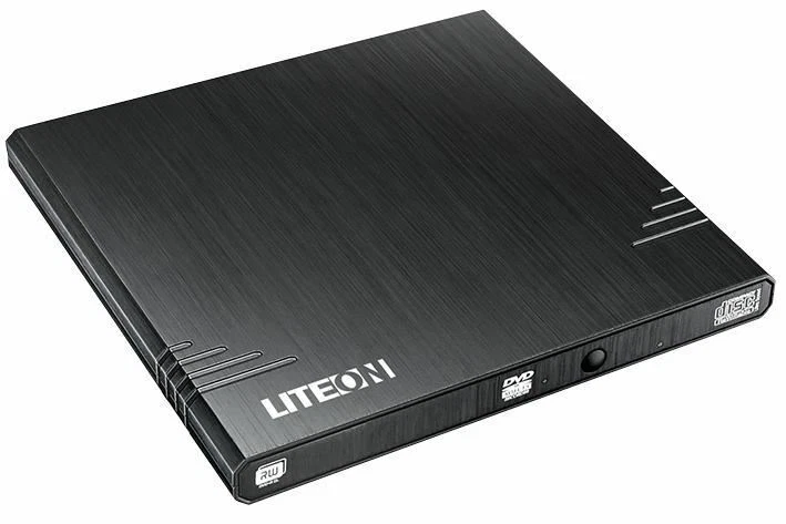 LITE-ON - 8x Ultra Slim External DVD Writer with Link2TV Connectivity, Black - Image 1 of 1