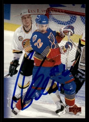 Ian Laperriere 1995-96 Upper Deck #32 St. Louis Blues AUTO HAND SIGNED - Image 1 of 2