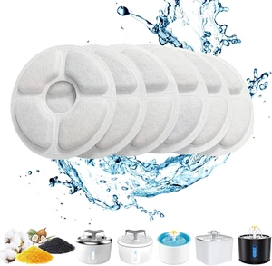 Pewingo Cat Water Fountain Filters (6-Pack) with Triple Action Protection - Picture 1 of 12