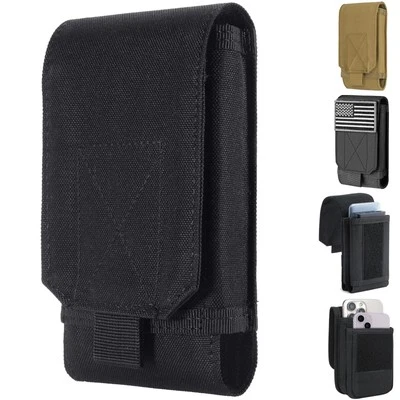 Funda protectora negra camuflada para teléfono Molle para iPhone 12-16 Pro Max/Plus Foto 1 de 4