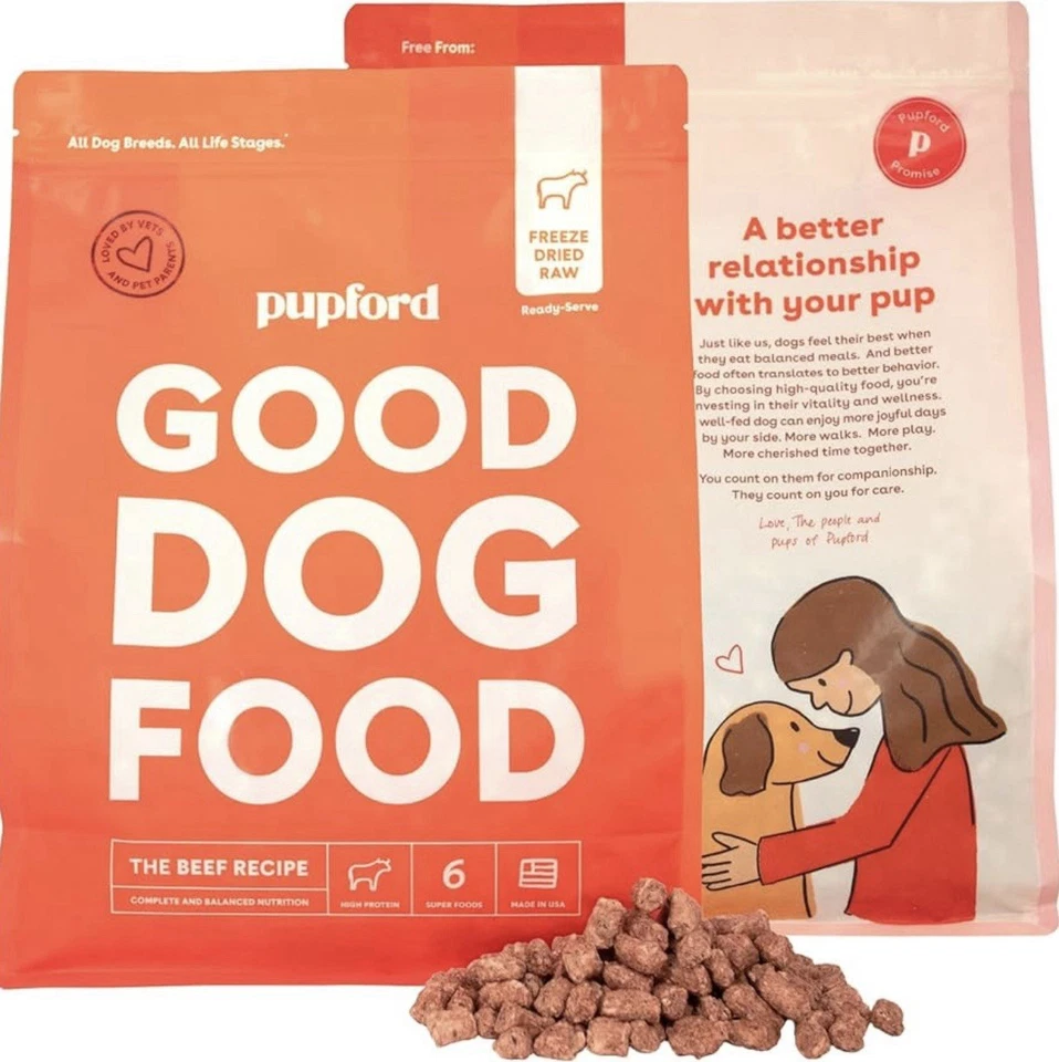 Pupford Good Dog Food, Freeze-Dried Raw, High-Protein, Superfood Beef Flavor - Image 1 of 1