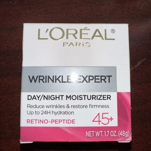 L'OREAL 45+Day/Night Wrinkle Expert Retino-Peptide Facial Moisturizer - Picture 1 of 1
