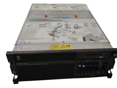 IBM Power 740 Express Server 8205-E6B 64GB RAM 2x 146GB HDD 2x PSU 2x GXT145 GPU - Image 1 of 4