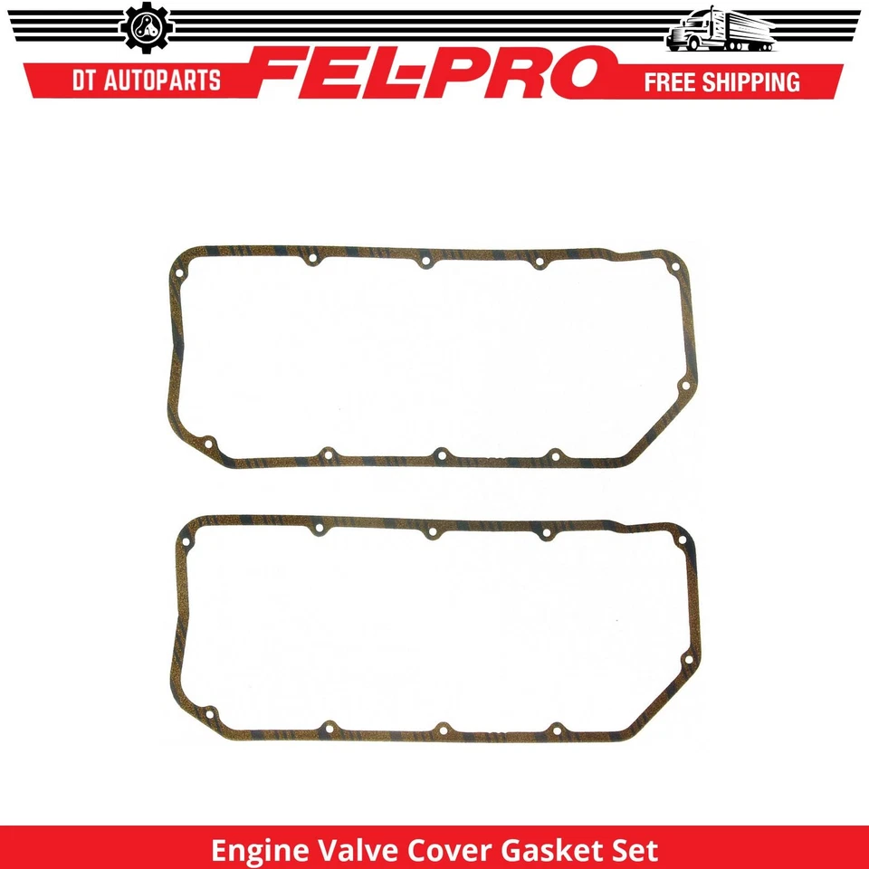 For 1971-1974 Monteverdi 450 SS 7.0L V8 Engine Valve Cover Gasket Set Fel-Pro - Image 1 of 1