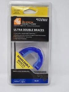 Shock Doctor Ultra Double Braces Moldable Remoldable Mouth Guard Strap - Picture 1 of 7
