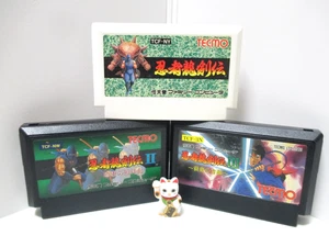 Ninja Gaiden Ninja Ryukenden 1 2 3 I II III Lot Famicom FC Nintendo Tecmo Japan - Picture 1 of 23