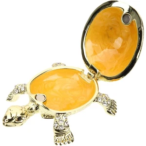  Metal Turtle Ornaments Miss Jewelry Storage Container Trinket Boxes - Picture 1 of 12