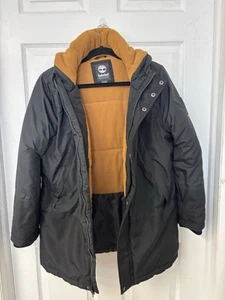Timberland Youth L (14/16) Fleece-Lined Hooded Puffer Coat Black - Picture 1 of 5