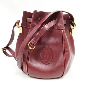 Cartier Shoulder Bag  Bordeaux Leather 3979040 - Picture 1 of 11
