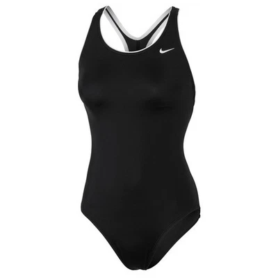 New Nike Swim powerback womens one piece black swimsuit size small - Image 1 of 4