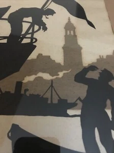 Scherenschnitte - Silhouette - Layers - Paper Cut - Sailors - Boats - Signed Art - Picture 1 of 7
