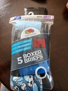 Boys Size XL(18-20) Fruit Of The Loom 5-Pack Boxer Briefs Coolzone Fly Tag Free - Picture 1 of 2