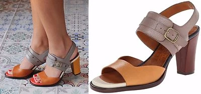 ZAPATOS CHIE MIHARA SANDALIAS DE TACÓN ZAKURO COLOR BLOQUE NUEVAS EN CAJA 9 $398 MASAI NUDE $400 Foto 1 de 4