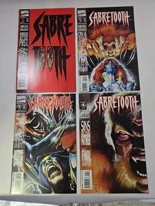 Sabretooth 1-4 Complete Mini-Series Lot 1993 Mark Texeira Wolverine High Grade - Picture 1 of 6