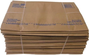 Bolsas de papel de compost de residuos de patio de alta resistencia de 2 capas para césped y hojas de 30 galones, 30 unidades - Imagen 1 de 2