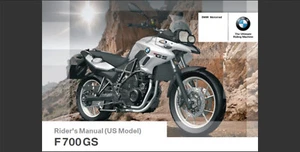 2013 BMW F700 GS US Model Rider's Maintenance Owner's Manual w/Case NEW - Picture 1 of 4