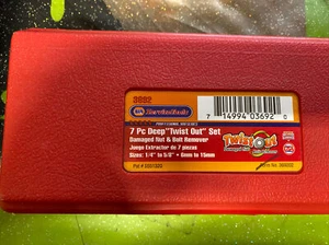 Twist Out 7pc. Deep Damaged Nut and Bolt Remover #3692 - Picture 1 of 7